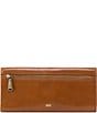 Color:Truffle - Image 2 - Vintage Hide Collection Jill Large Trifold Wallet