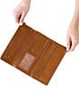 Color:Truffle - Image 3 - Vintage Hide Collection Jill Large Trifold Wallet