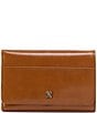 HOBO Vintage Hide Collection Jill Medium Trifold Wallet, Color:Truffle - Image 1
