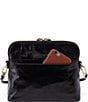 Color:Black - Image 2 - Vintage Hide Collection Reeva Leather Convertible Crossbody Bag