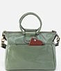 HOBO Vintage Hide Collection Sheila Medium Satchel Crossbody Bag, Color:Jade - Image 2