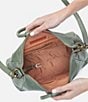HOBO Vintage Hide Collection Sheila Medium Satchel Crossbody Bag, Color:Jade - Image 3