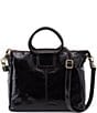 HOBO Vintage Hide Collection Sheila Medium Satchel Crossbody Bag, Color:Black - Image 1