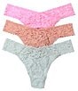 Color:Lip Gloss Pink/Seashell Beige/Pearl Grey - Image 2 - Holiday Original Thong 3-Pack