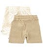 Color:Brown - Image 2 - Baby Boys 3-24 Months Pull-On Cargo Shorts 2-Pack Set