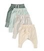 Color:Sand - Image 1 - Baby Boys Newborn-24 Months Pull-On Pants 4-Pack Set