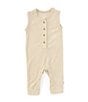 Color:Brown - Image 1 - Baby Boys Newborn-24 Months Round Neck Sleeveless Henley Longall