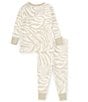 Color:Brown - Image 2 - Baby Clothing Baby Boys 12-24 Months Round Neck Long Sleeve Snug Fit Pajama Set