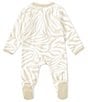 Color:Brown - Image 2 - Baby Clothing Baby Boys Newborn-24 Months Round Neck Long Sleeve Snug Fit Pajama Set