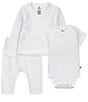 Color:Bright White - Image 1 - Baby Clothing - Newborn - 6 Months Organic Cotton Take Me Home Set