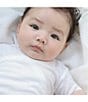 Color:Bright White - Image 4 - Baby Clothing - Baby Newborn - 9 Months Long Sleeve Organic Cotton Kimono Bodysuit 3-Pack
