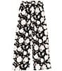 Color:Black/Ivory - Image 1 - Big Girls 7-16 Printed Pull-On Pants