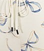 Honey & Sparkle Bow Printed Wide Leg Lounge Pants, Color:Ivory/Cashmere - Image 4
