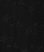 Honey & Sparkle Embroidered Eyelet Tie Back Pointed Hem Top - Image 4