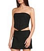 Honey & Sparkle Embroidered Eyelet Tie Back Pointed Hem Top - Image 1