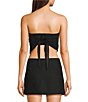 Honey & Sparkle Embroidered Eyelet Tie Back Pointed Hem Top - Image 2