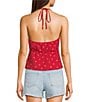 Honey & Sparkle Embroidered Halter Top - Image 2