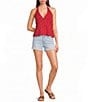 Honey & Sparkle Embroidered Halter Top - Image 3