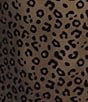 Honey & Sparkle Flocked Mesh Cheetah Printed Boat Neck Long Bell Sleeve Dress, Color:Cheetah - Image 3