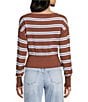 Honey & Sparkle Long Sleeve Stripe Jersey Sweater - Image 2