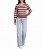 Honey & Sparkle Long Sleeve Stripe Jersey Sweater - Image 3