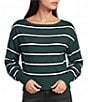 Honey & Sparkle Long Sleeve Stripe Jersey Sweater - Image 1