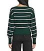 Honey & Sparkle Long Sleeve Stripe Jersey Sweater - Image 2