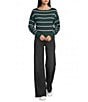 Honey & Sparkle Long Sleeve Stripe Jersey Sweater - Image 3