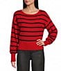 Honey & Sparkle Long Sleeve Stripe Jersey Sweater - Image 5