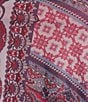 Honey & Sparkle Printed Mesh Handkerchief Hem Tank Top, Color:Red/Navy - Image 4