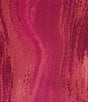 Color:Magenta/Pink - Image 4 - Printed Mesh Short Sleeve Top