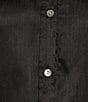 Color:Black - Image 4 - Satin Button Front Shirt