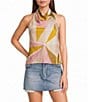 Honey & Sparkle Satin Halter Neck Top - Image 1