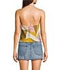 Honey & Sparkle Satin Halter Neck Top - Image 2