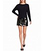 Honey & Sparkle Sequin Mini Skirt - Image 3