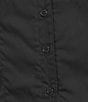 Honey & Sparkle Short Puff Sleeve Point Collar Button Front Top - Image 4