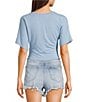 Honey & Sparkle Short Sleeve Side Cinch Tee - Image 2