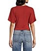 Honey & Sparkle Short Sleeve Side Cinch Tee - Image 6