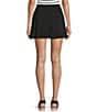 Honey & Sparkle Solid Pleated Skirt, Color:Black - Image 2