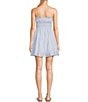 Honey & Sparkle Strapless Double Tiered Day Dress, Color:Light Blue - Image 2