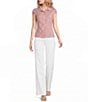 Honey & Sparkle Striped Short Puff Sleeve Point Collared Button Front Top - Image 3