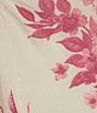 Honey & Sparkle White T-Shirt Layered Floral Printed Ivory Mesh Babydoll Cami Top, Color:White/Rose - Image 4