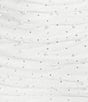 Honey and Rosie Adjustable Spaghetti Strap Pearl Stones Fitted Short Dress, Color:White - Image 4