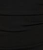 Color:Black - Image 4 - Adjustable Straps Short Fitted Shirred Dress