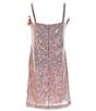 Color:Light Mauve - Image 2 - Honey And Rosie Big Girls 7-16 Feather Sequin Dress