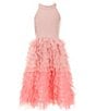 Color:Blush Multi - Image 1 - Big Girls 7-16 Sleeveless Solid/Ombre Cupcake Fit-And-Flare Dress