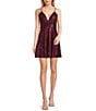 Color:Black/Berry - Image 1 - Disco Dot Tie Back Fit-And-Flare Dress