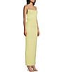Honey and Rosie Drape Neck Low Open Back Midi Dress, Color:Yellow - Image 3