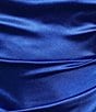 Honey and Rosie Drape Neck Side Pleat Envelope Hem Midi Dress - Image 4