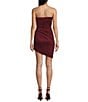 Honey and Rosie Glitter Strapless Side Shirred Dress - Image 2